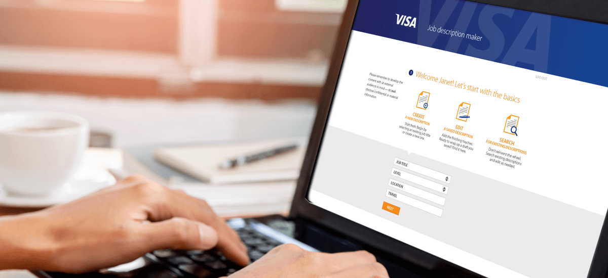 Visa Role Creator Landing Page