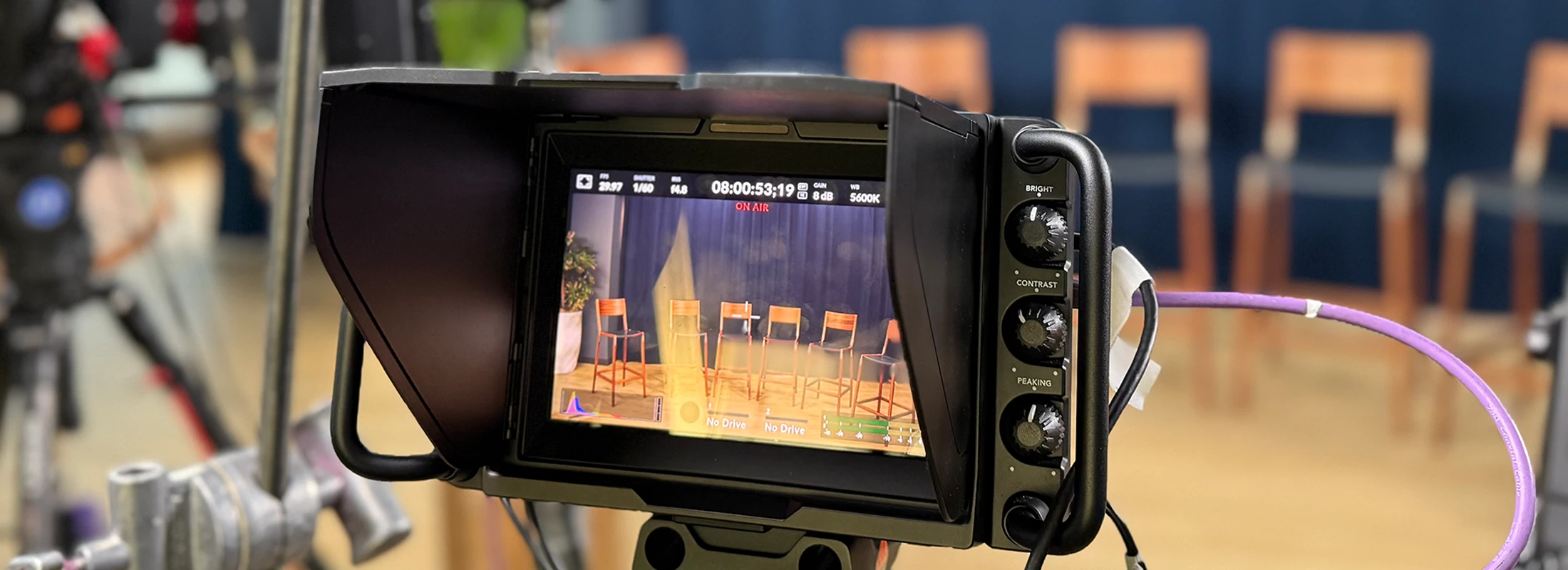 A TV crew at the Thumbtack Pro Summit